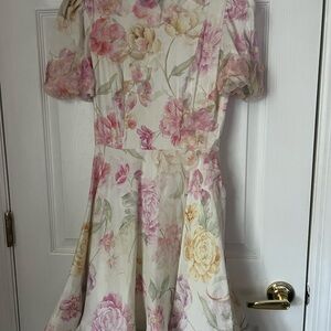 Floral Short Sleeve Dress -